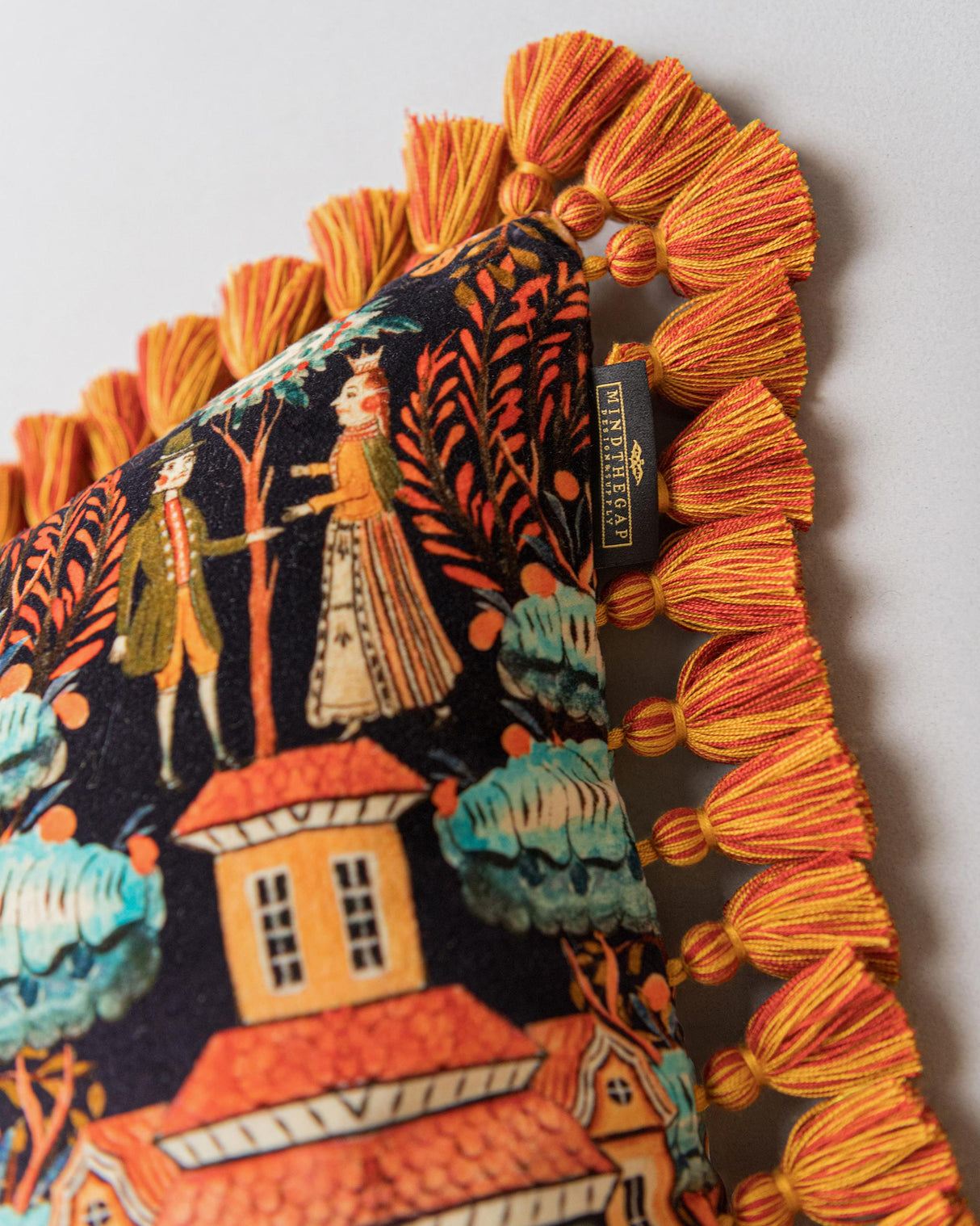 MindTheGap TALES OF TYROL Peat Black Cushions Pillow