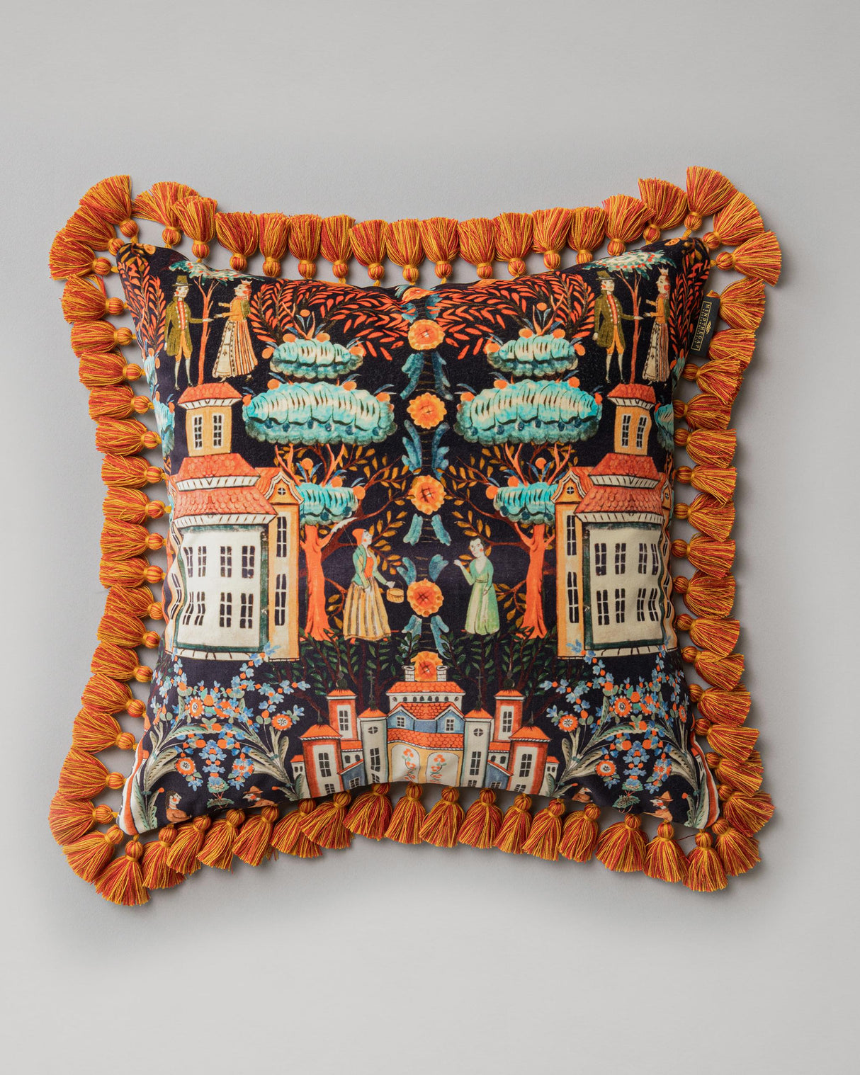 MindTheGap TALES OF TYROL Peat Black Cushions Pillow