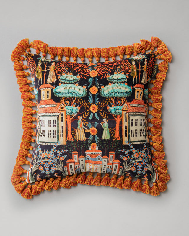 MindTheGap TALES OF TYROL Peat Black Cushions Pillow