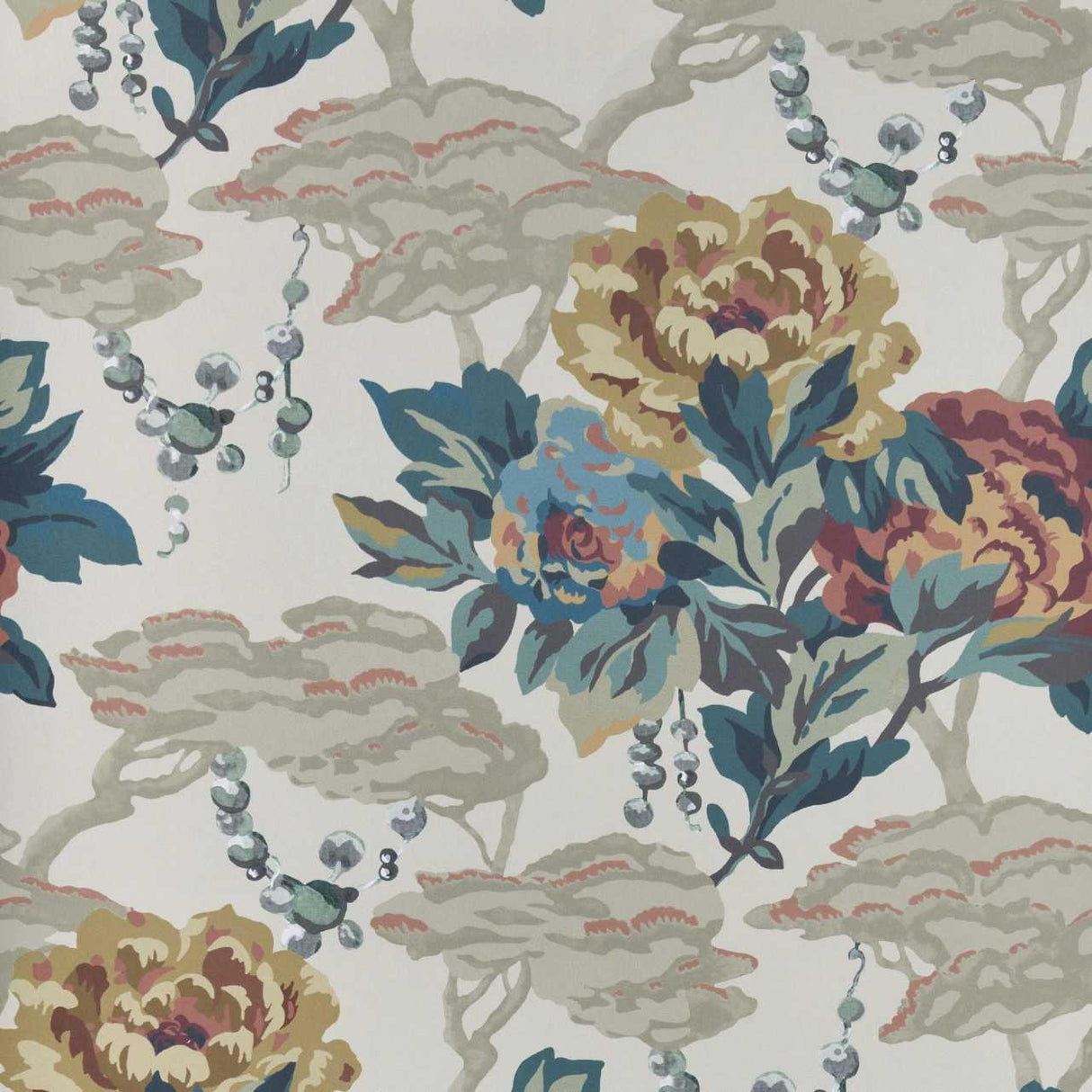 Maxwell PAEONIA (WP) #01 WARM SAND Wallpaper