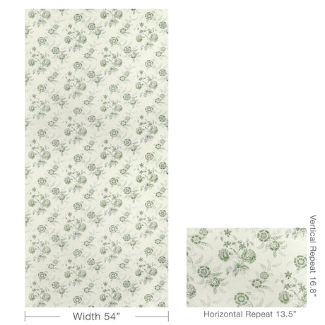 Lee Jofa BOUTIQUE FLORAL CELERY Fabric