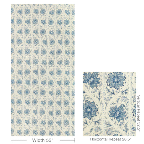 Lee Jofa CALICO VINE PORCELAIN Fabric
