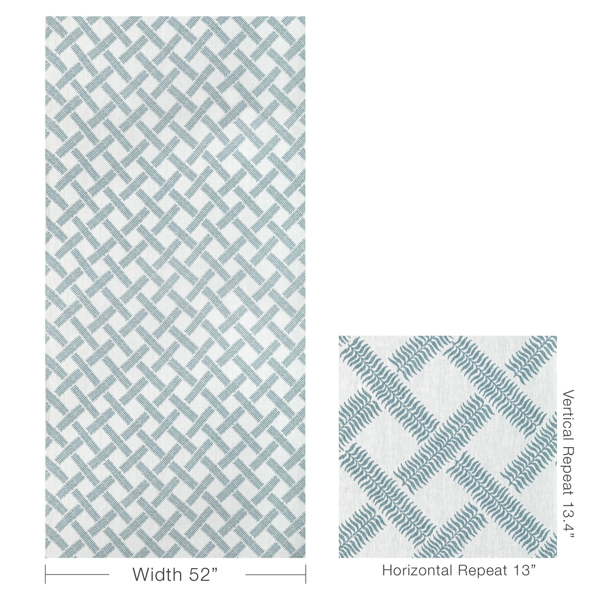 Lee Jofa GARDEN TRELLIS WEAVE SKY Fabric