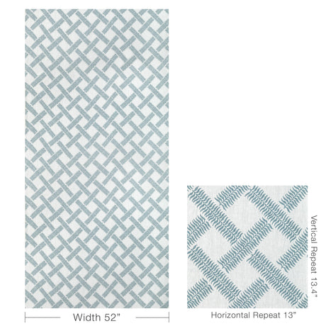 Lee Jofa GARDEN TRELLIS WEAVE SKY Fabric
