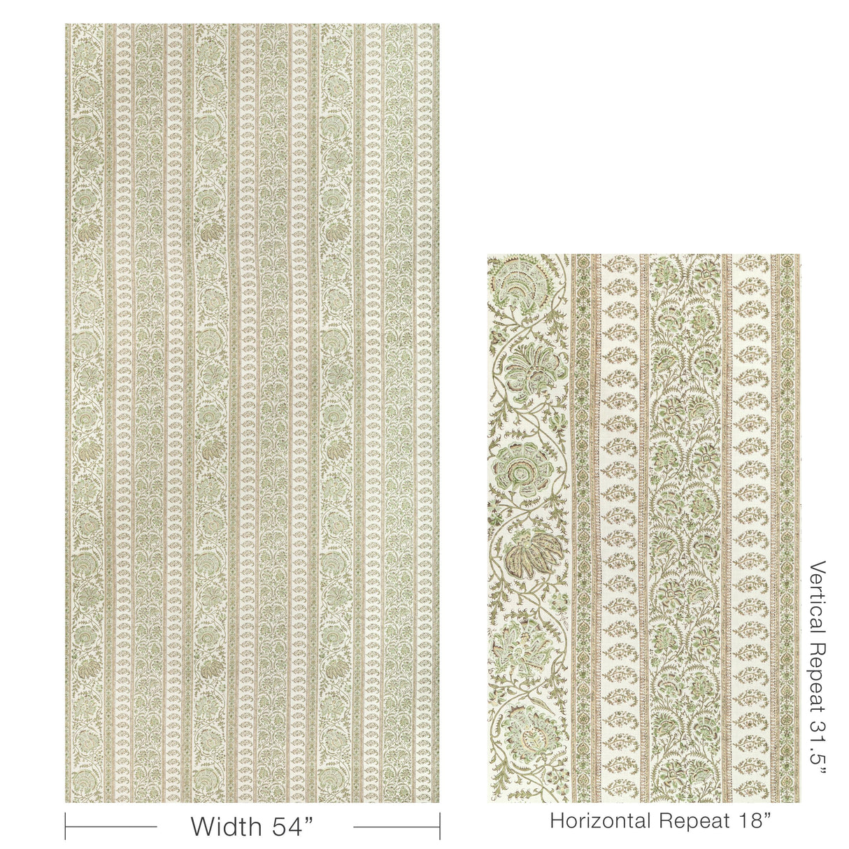 Lee Jofa INDIENNES STRIPE IVY Fabric