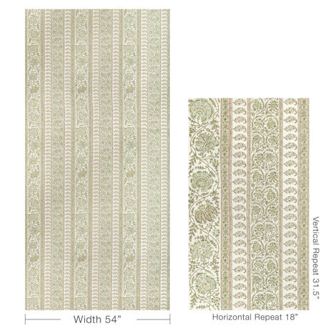 Lee Jofa INDIENNES STRIPE IVY Fabric