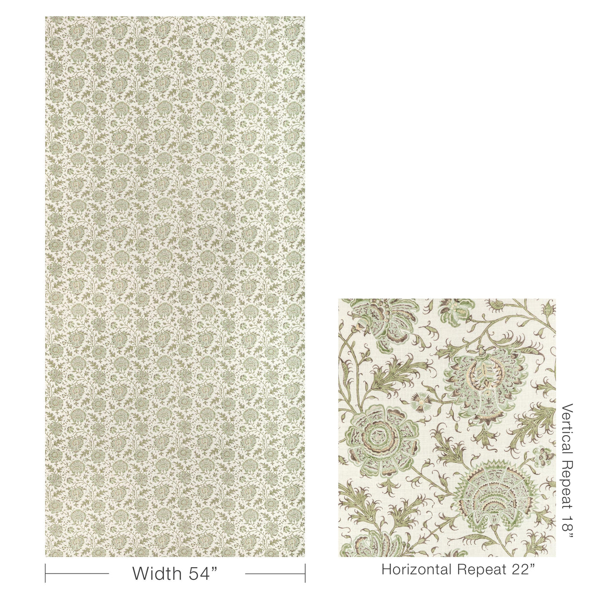 Lee Jofa INDIENNES FLORAL IVY Fabric