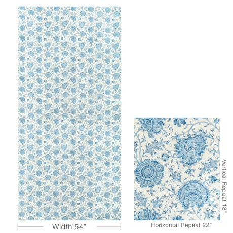 Lee Jofa INDIENNES FLORAL DELFT Fabric