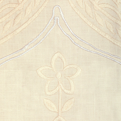 Lee Jofa HAYES EMBROIDERY IVORY Drapery Fabric