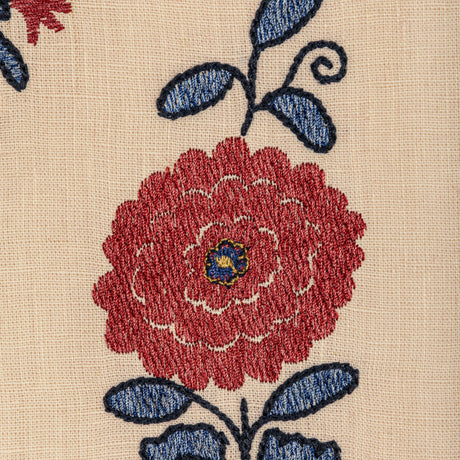 Lee Jofa MEAD EMBROIDERY RED/BLUE Drapery Fabric