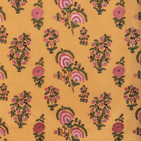 Lee Jofa MEAD EMBROIDERY SAFFRON/PETAL Drapery Fabric