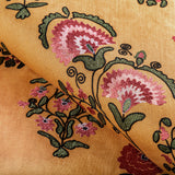 Lee Jofa MEAD EMBROIDERY SAFFRON/PETAL Drapery Fabric