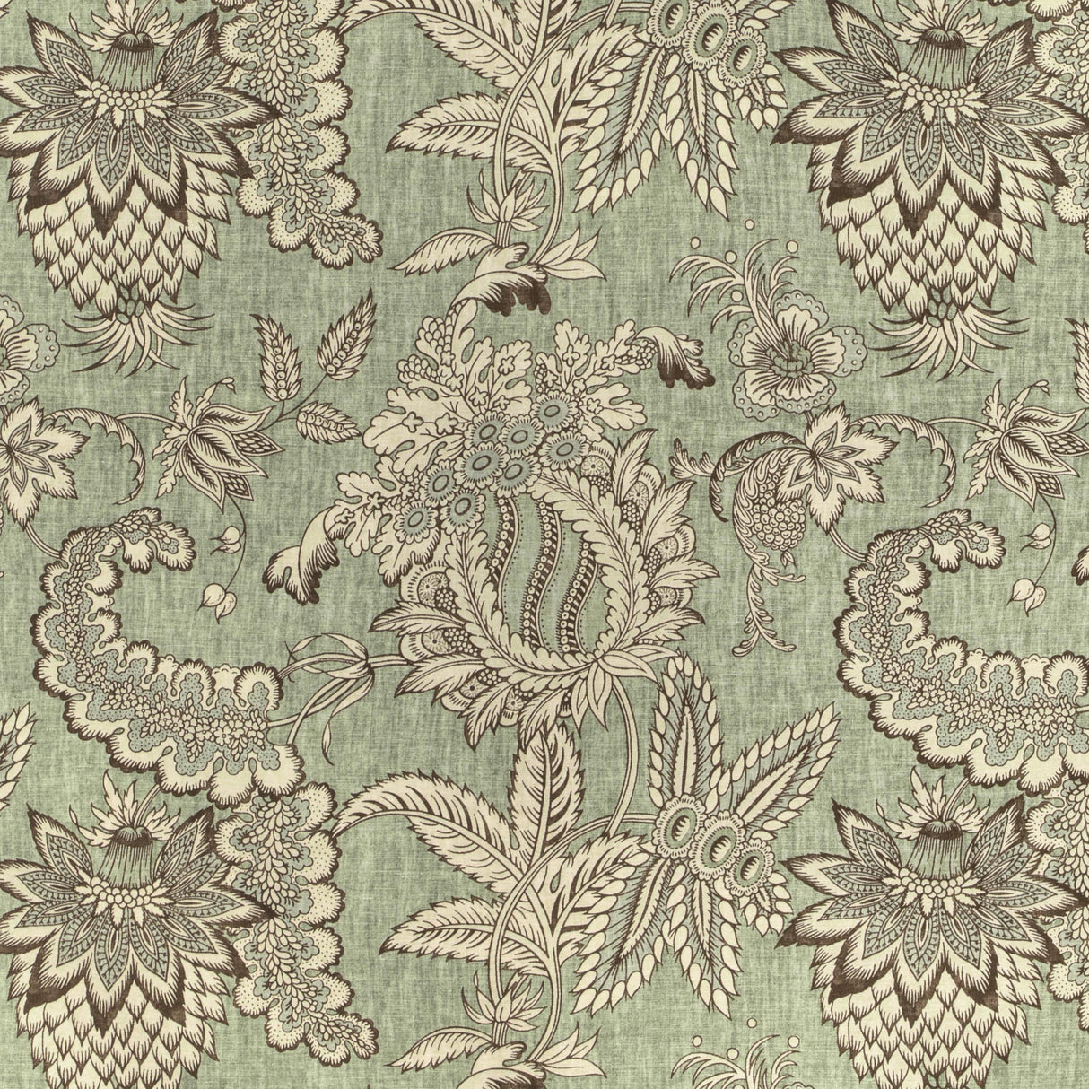 Lee Jofa JENNINGS PRINT GREEN Fabric