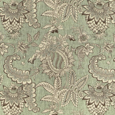 Lee Jofa Jennings Print Green Fabric