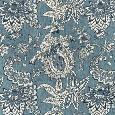 Lee Jofa Jennings Print Blue Fabric