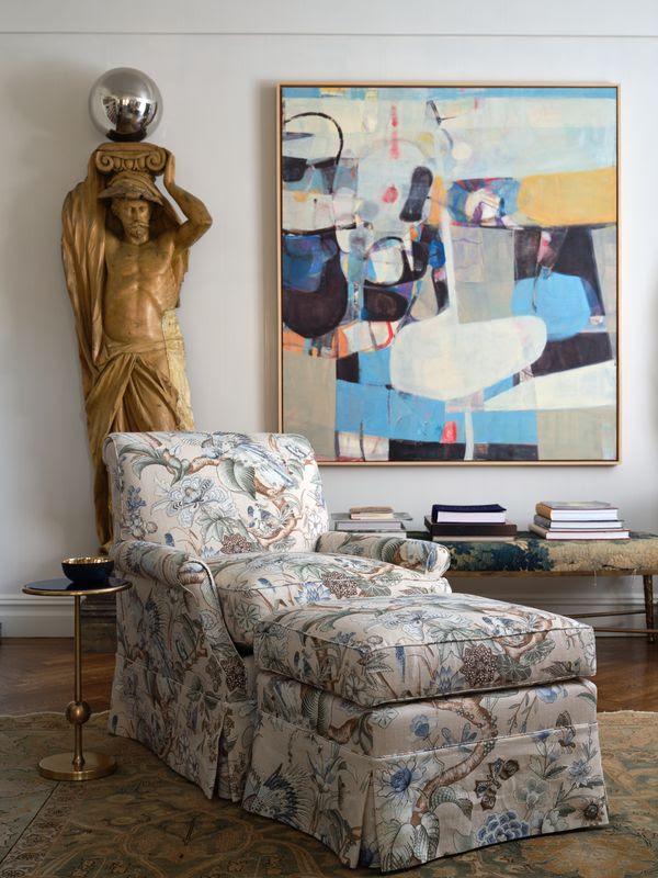 Lee Jofa GREENFIELD PRINT SKY Fabric