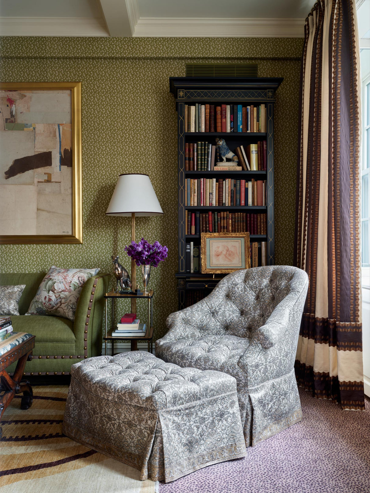 Lee Jofa PALMER PRINT GOLD Fabric