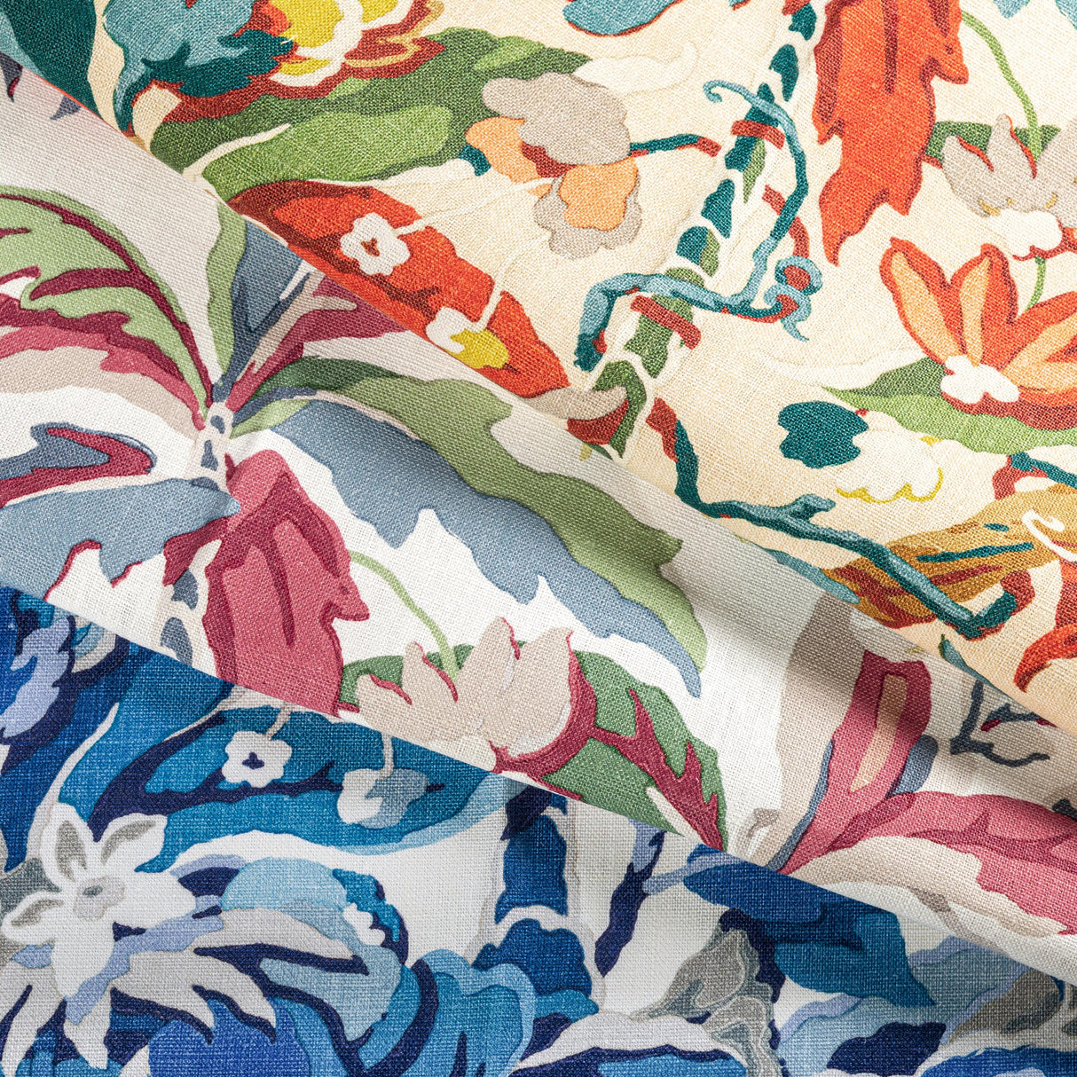 Brunschwig & Fils HORSESHOE BAY BLUE/IVORY Fabric