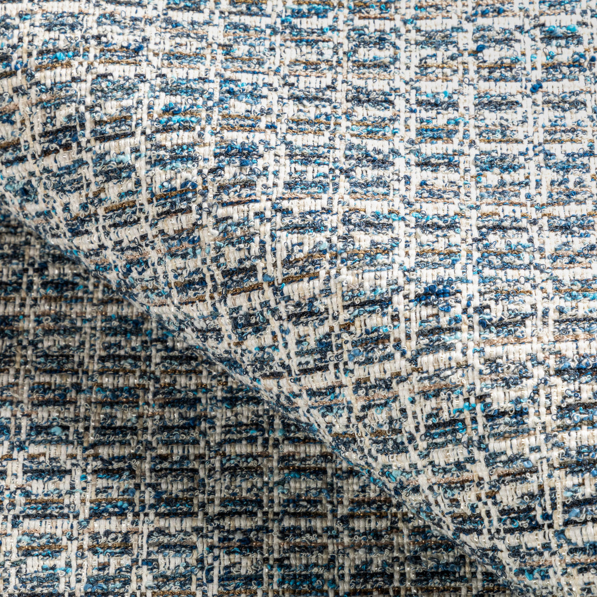 Brunschwig & Fils KERLIN TEXTURE BLUE Upholstery Fabric