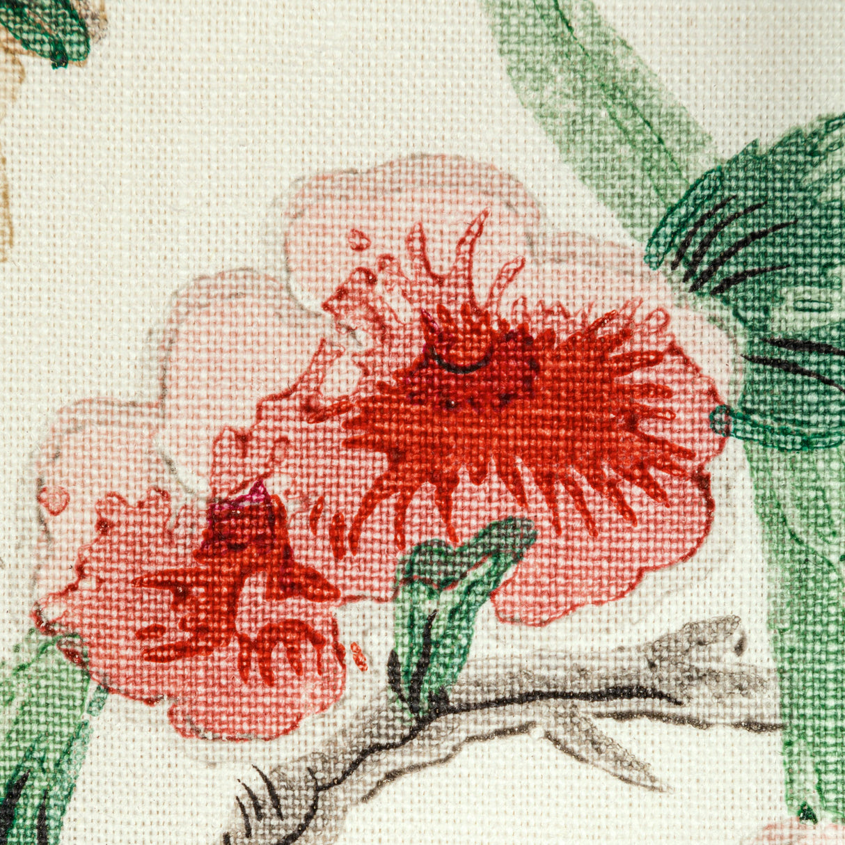 Brunschwig & Fils GASTAUD PRINT RED/GREEN Fabric