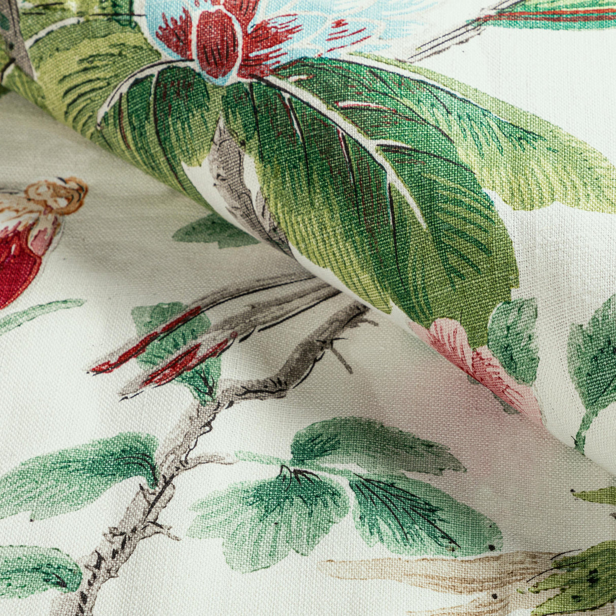 Brunschwig & Fils GASTAUD PRINT RED/GREEN Fabric