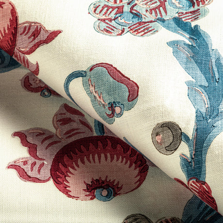 Brunschwig & Fils LE BRUN PRINT RASPBERRY Fabric