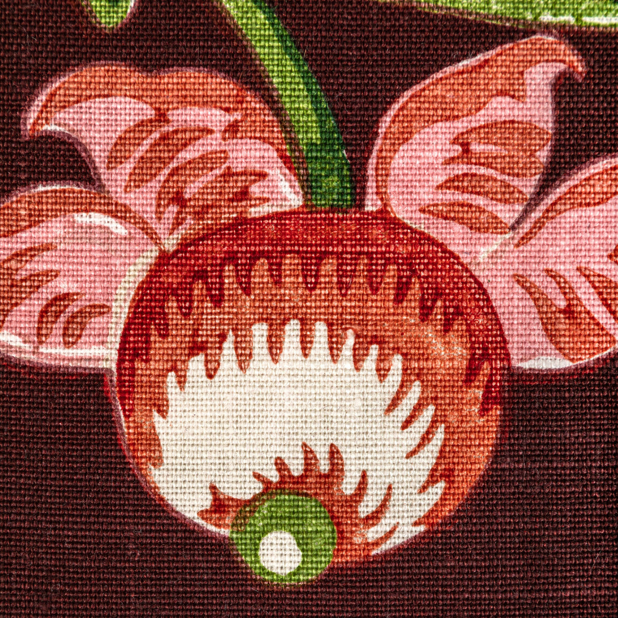 Brunschwig & Fils LE BRUN PRINT AUBERGINE Fabric