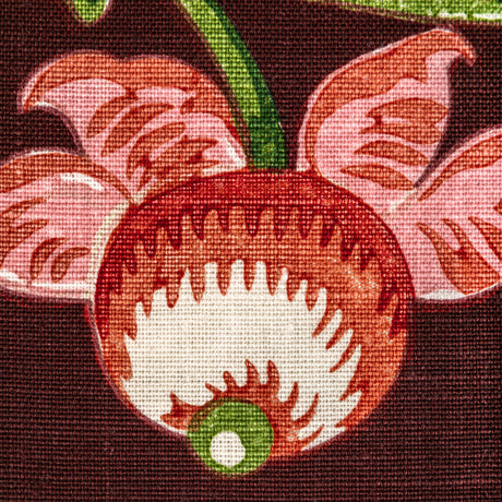 Brunschwig & Fils LE BRUN PRINT AUBERGINE Fabric