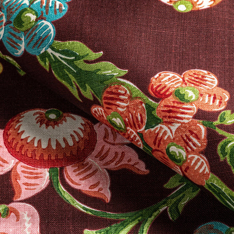 Brunschwig & Fils LE BRUN PRINT AUBERGINE Fabric