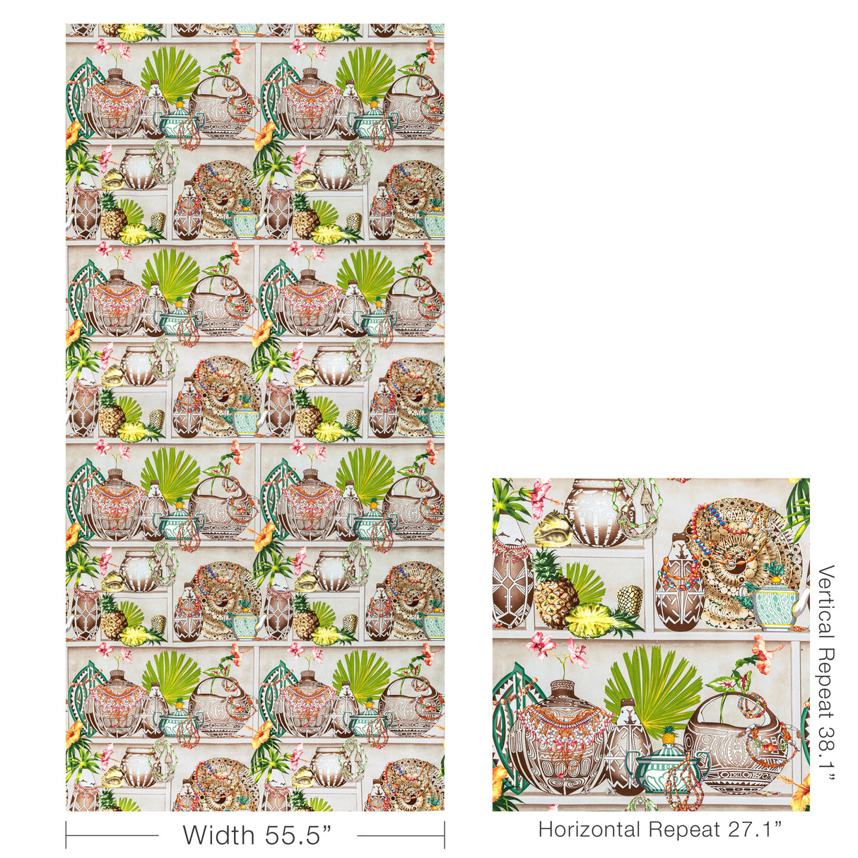 Brunschwig & Fils MAIZAN PRINT CALYPSO Fabric