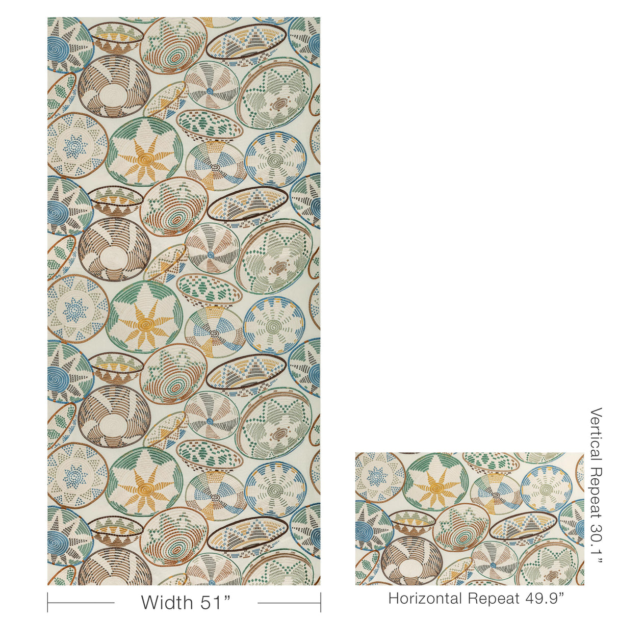 Brunschwig & Fils BENDI EMB RATTAN Fabric