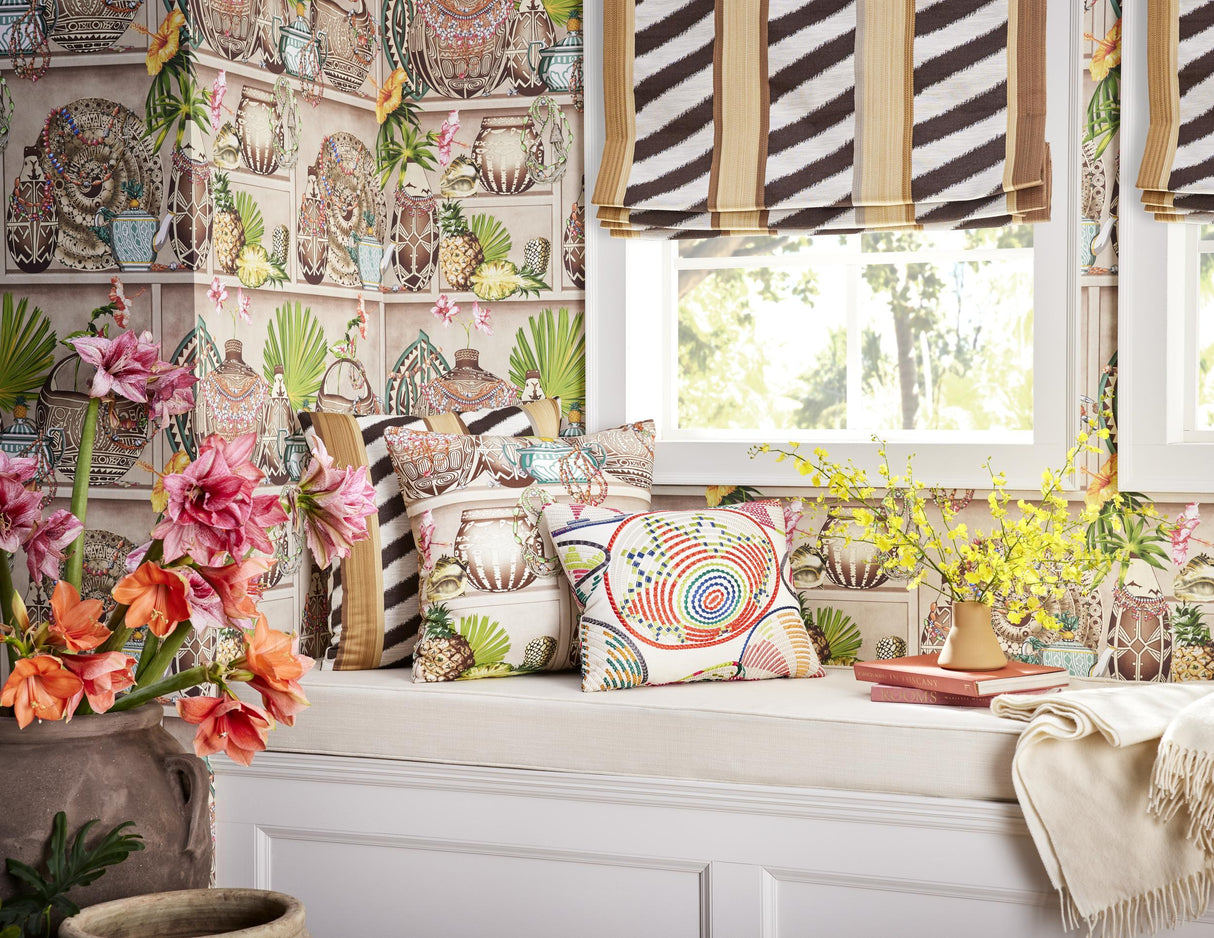 Brunschwig & Fils BENDI EMB MULTI Fabric