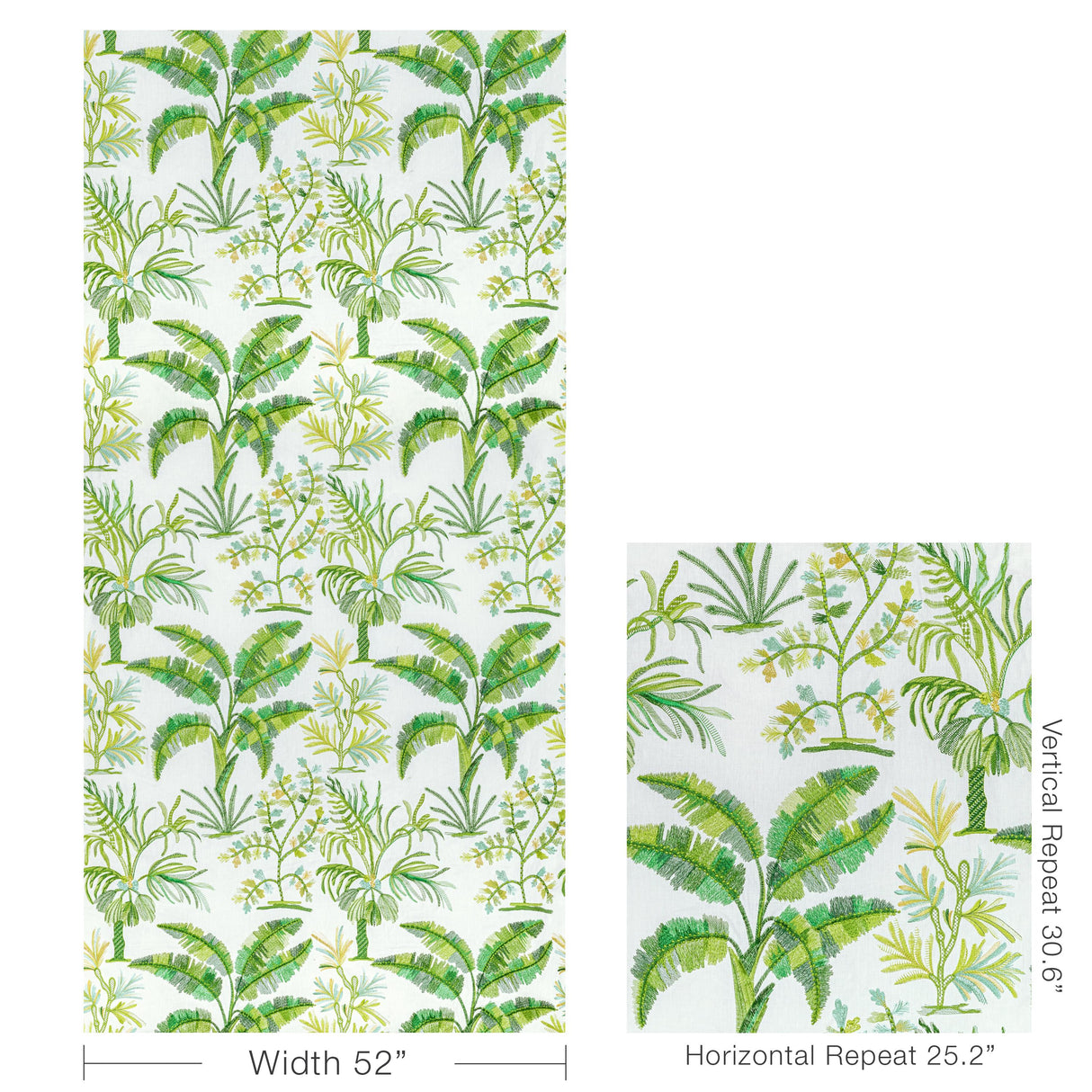 Brunschwig & Fils MARTIL EMB LEAF Drapery Fabric