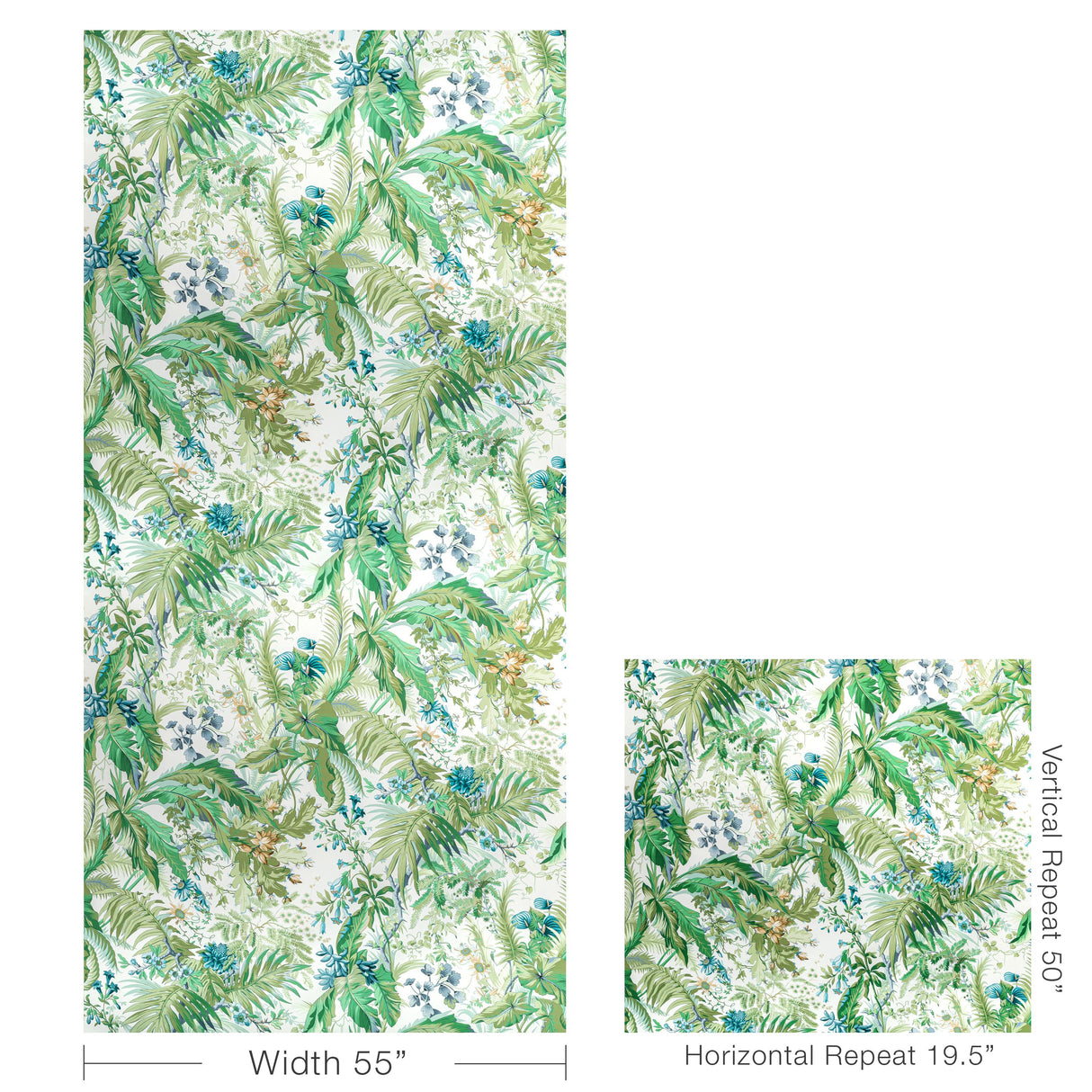 Brunschwig & Fils MAJORELLE PRINT MIST Drapery Fabric