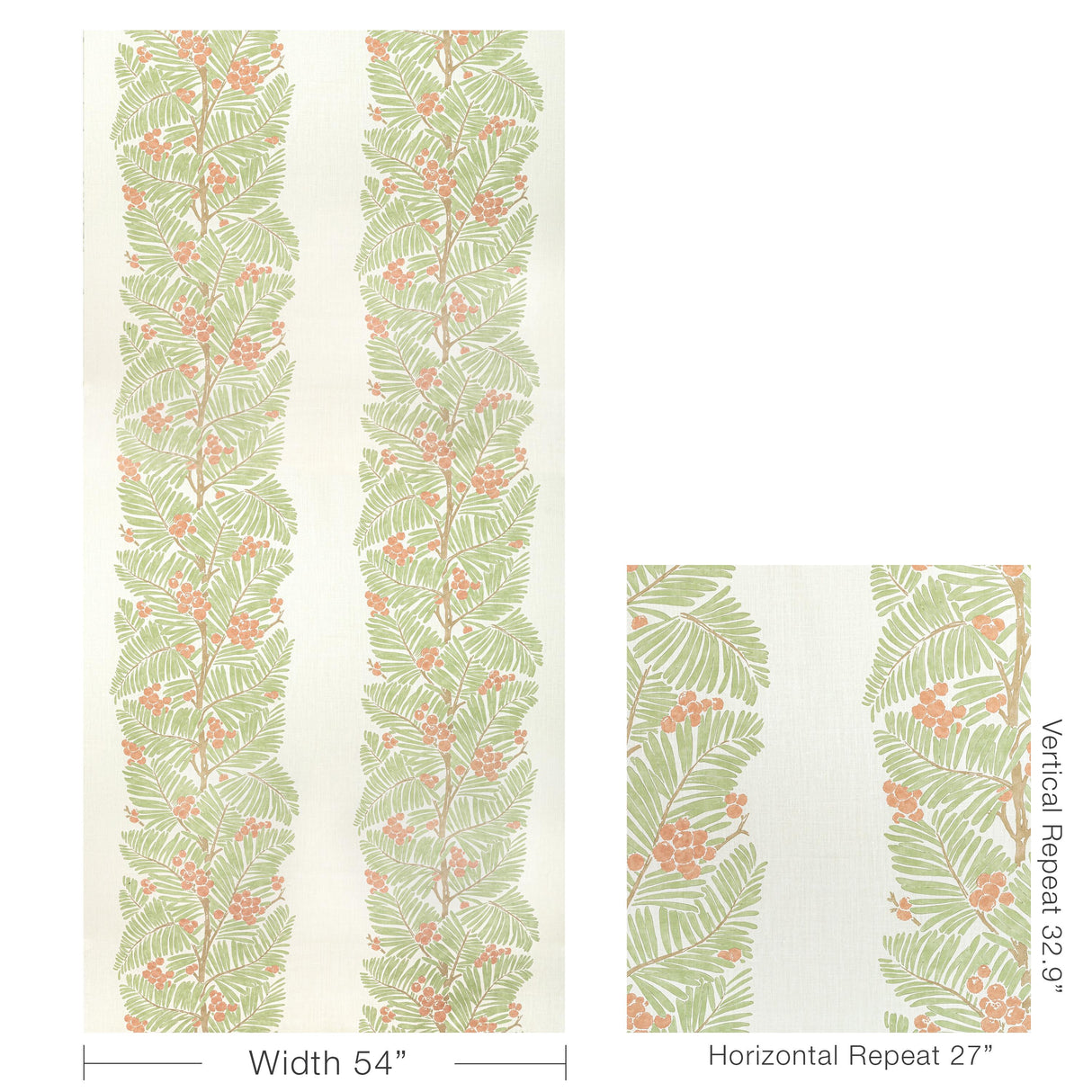 Brunschwig & Fils PALMAR PRINT SPICE Fabric