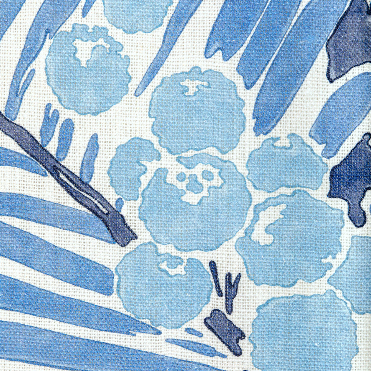 Brunschwig & Fils PALMAR PRINT BLUE Fabric