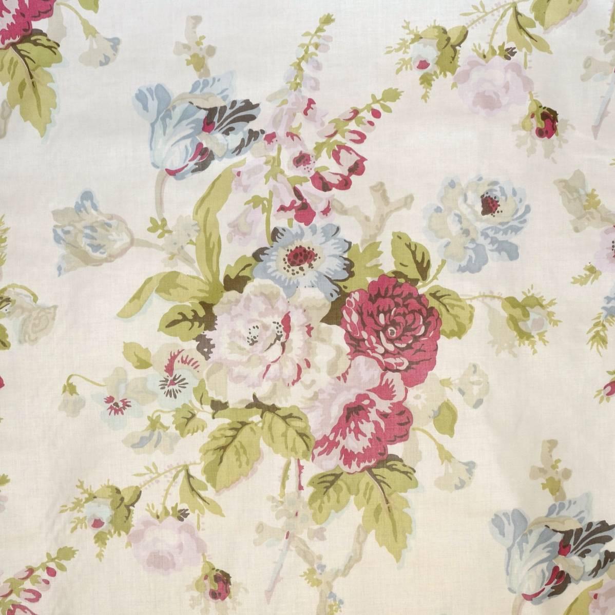 Lee Jofa GRENVILLE GLAZED CHINTZ PINK/GREEN Fabric