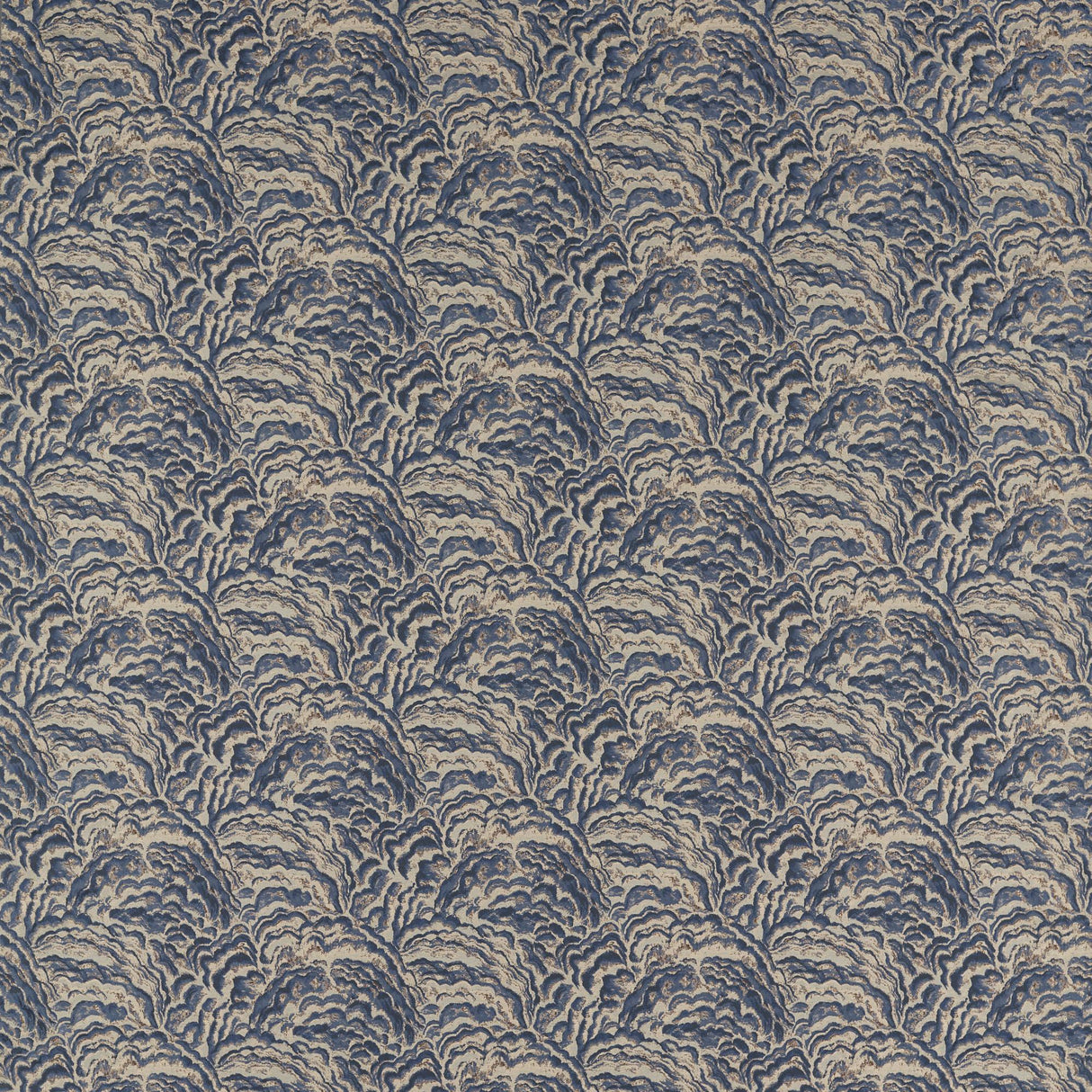 Clarke & Clarke LUMINO MIDNIGHT/COPPER Drapery Fabric