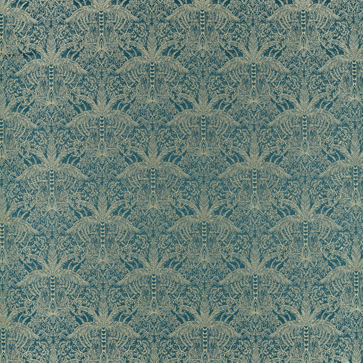 Clarke & Clarke LEOPARDO KINGFISHER JACQUARD Upholstery Fabric