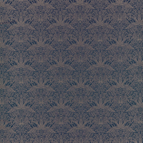 Clarke & Clarke LEOPARDO MIDNIGHT/COPPER JACQUARD Upholstery Fabric