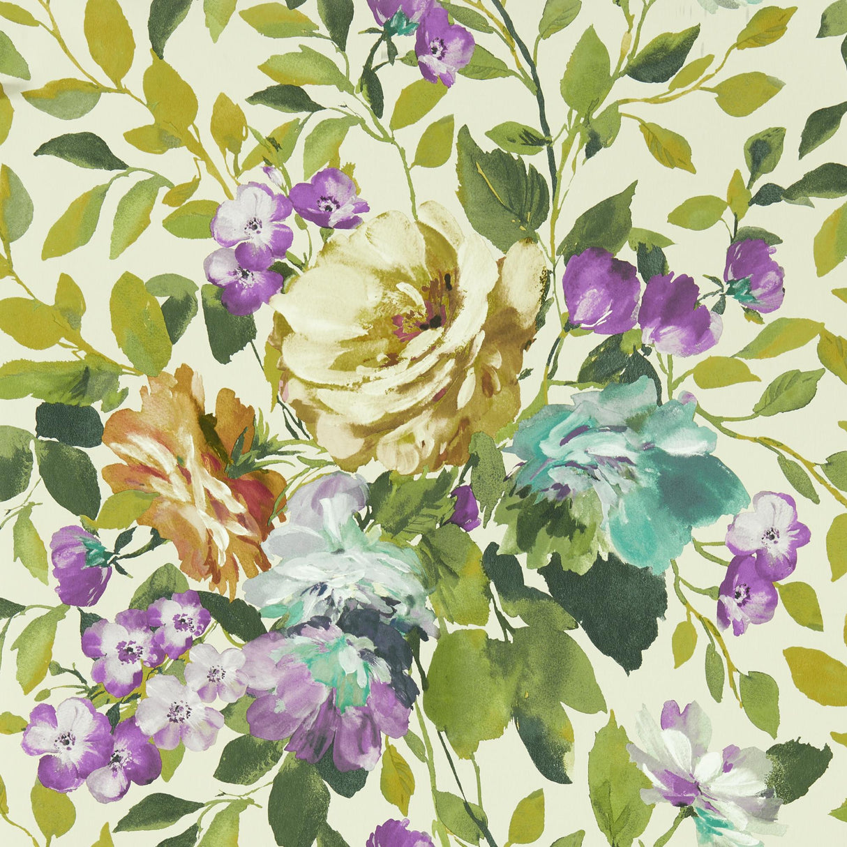 Clarke & Clarke BLOOM AMETHYST WP Wallpaper