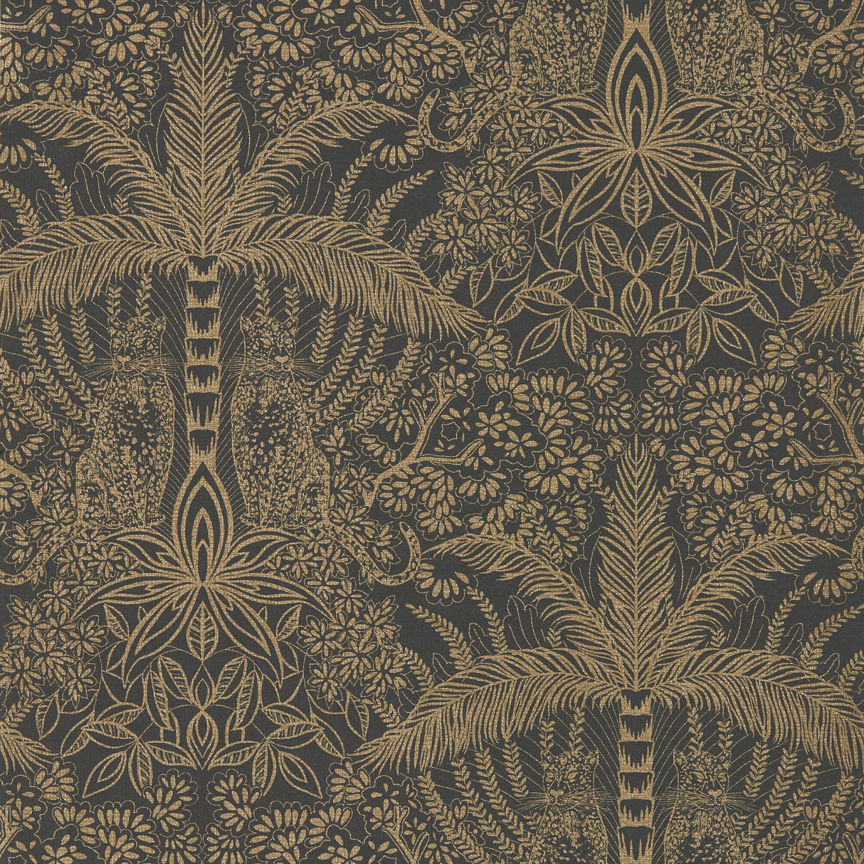 Clarke & Clarke LEOPARDO ANTIQUE/NOIR WP Wallpaper
