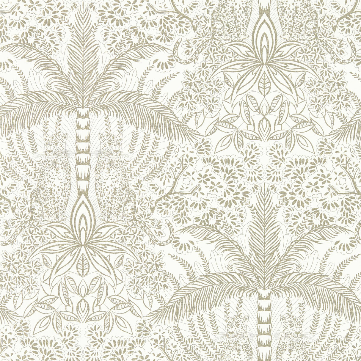 Clarke & Clarke LEOPARDO GOLD/IVORY WP Wallpaper