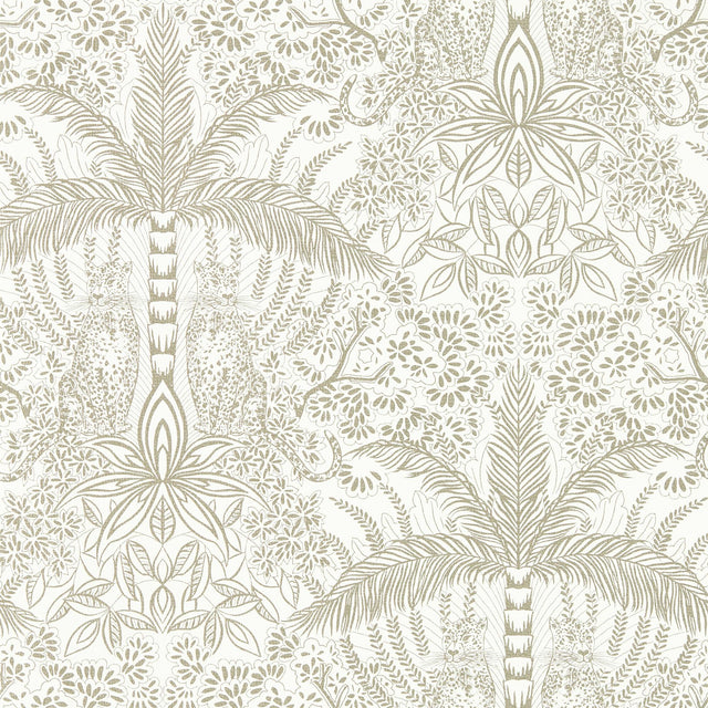 Clarke & Clarke LEOPARDO GOLD/IVORY WP Wallpaper