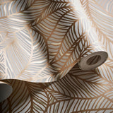 Clarke & Clarke SELVA BRONZE/IVORY WP Wallpaper