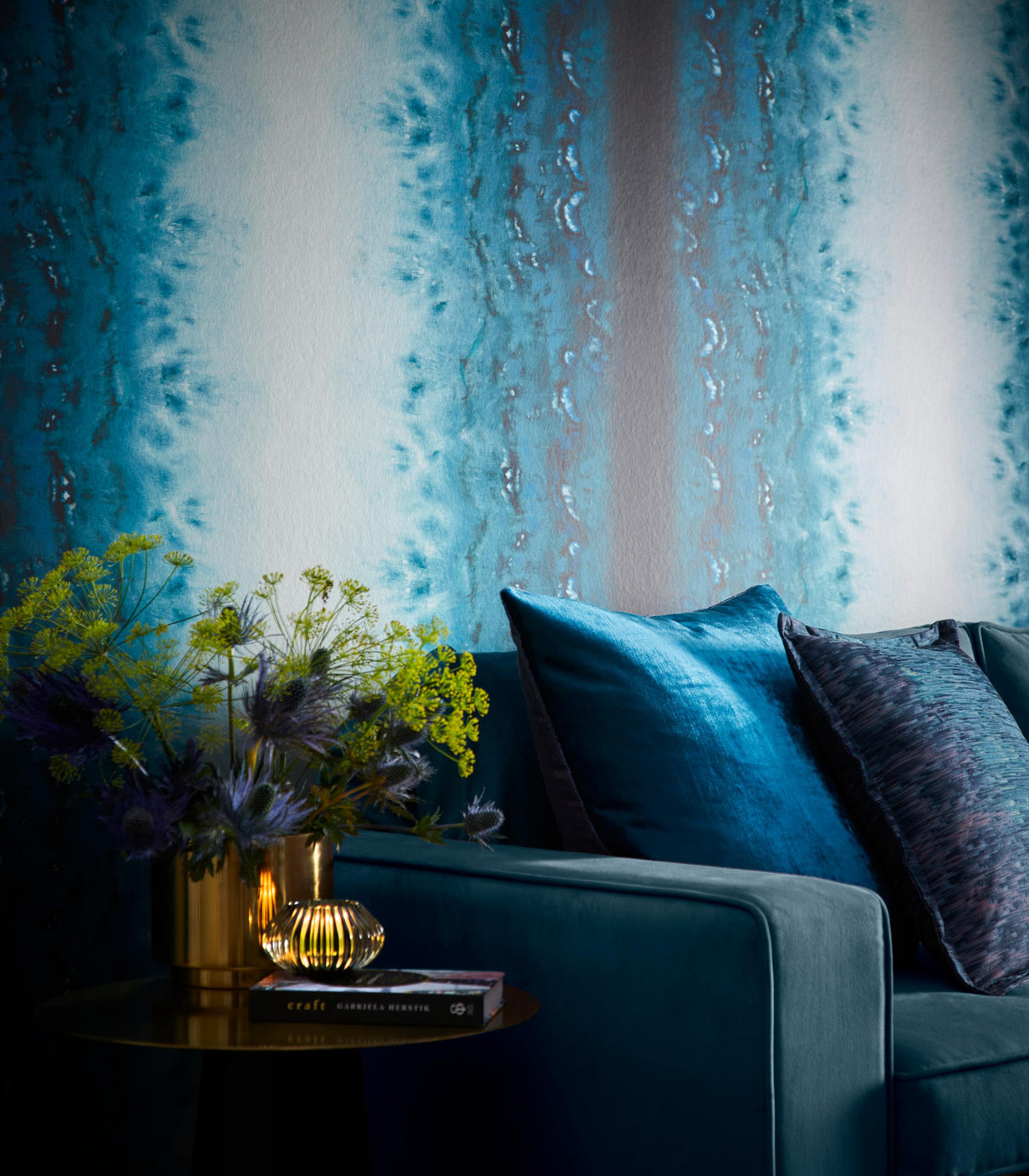 Clarke & Clarke DISPERSE TEAL WP Wallpaper