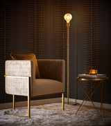 Clarke & Clarke FRAGMENT CHARCOAL/GOLD WP Wallpaper