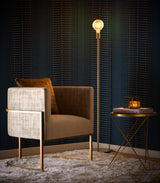 Clarke & Clarke FRAGMENT MIDNIGHT/COPPER WP Wallpaper