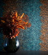 Clarke & Clarke OMBRE TEAL/SPICE WP Wallpaper