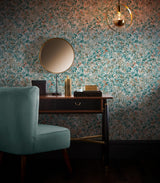 Clarke & Clarke SCINTILLA TEAL/SPICE WP Wallpaper